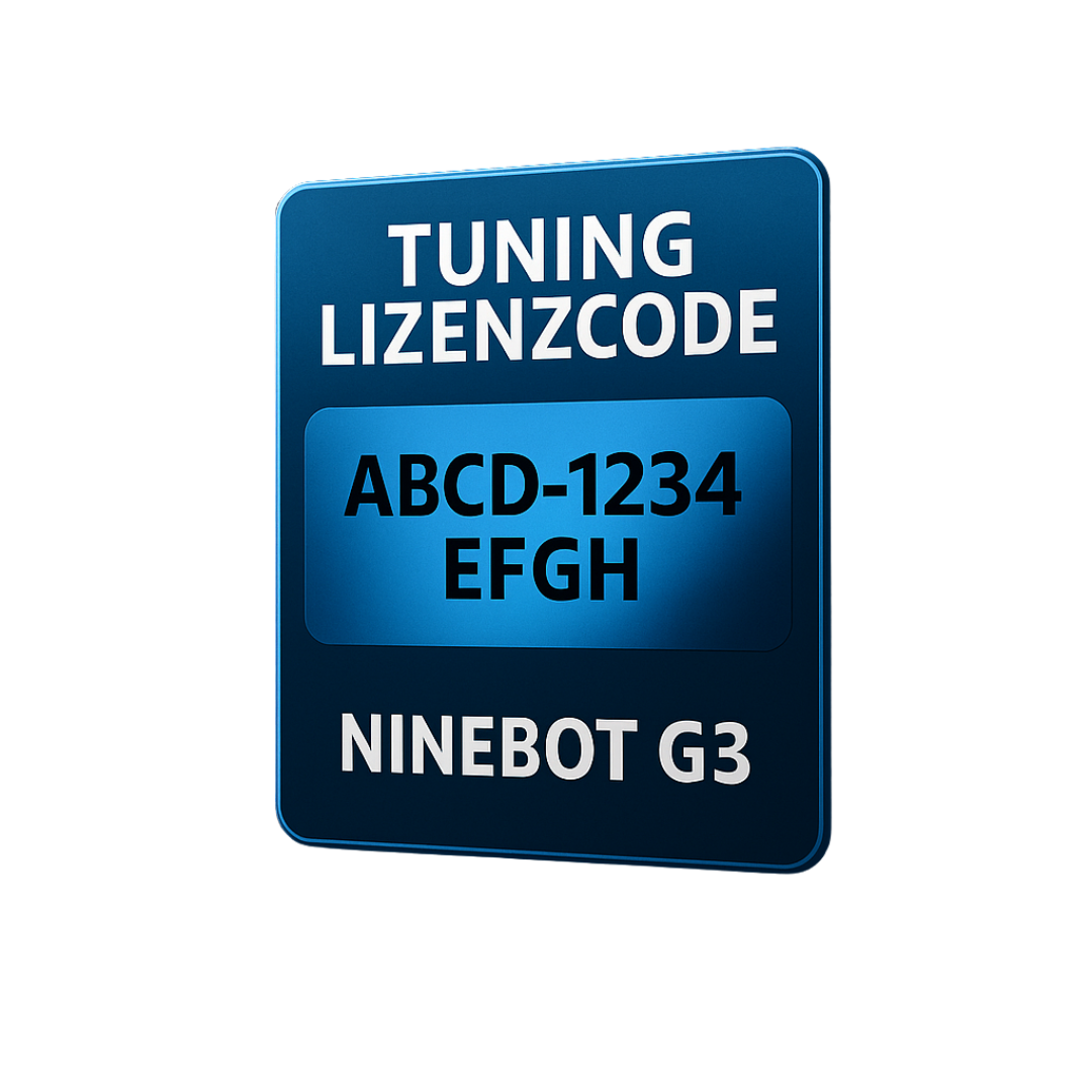 Tuning Lizenzcode für Ninebot Max G3/Max G3E via Bluetooth- Bis zu 45 km/h