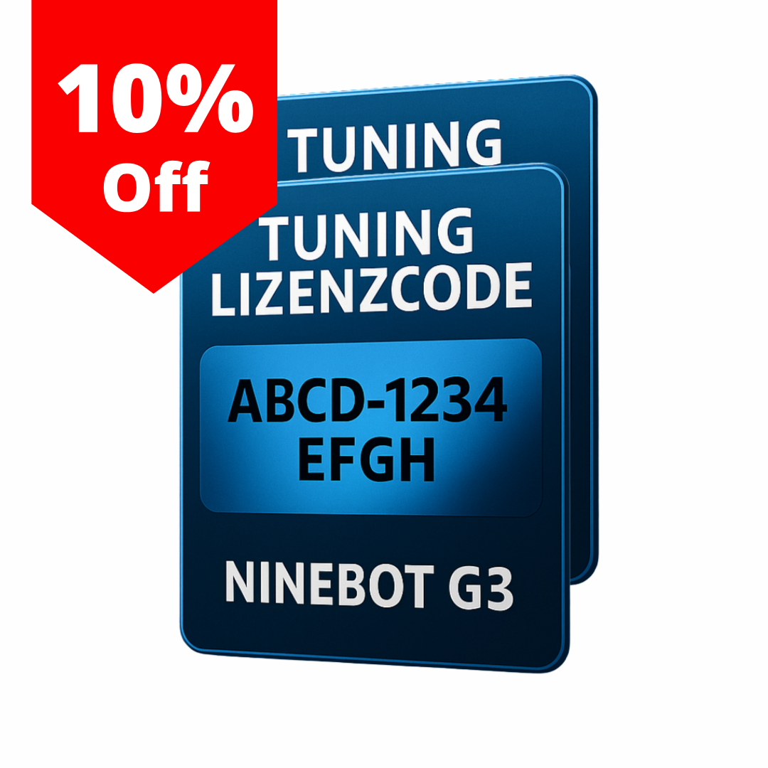Tuning Lizenzcode für Ninebot Max G3/Max G3E via Bluetooth- Bis zu 45 km/h