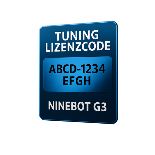 Tuning Lizenzcode für Ninebot Max G3/Max G3E via Bluetooth- Bis zu 45 km/h